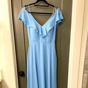 Light blue bridesmaid dress, never worn!